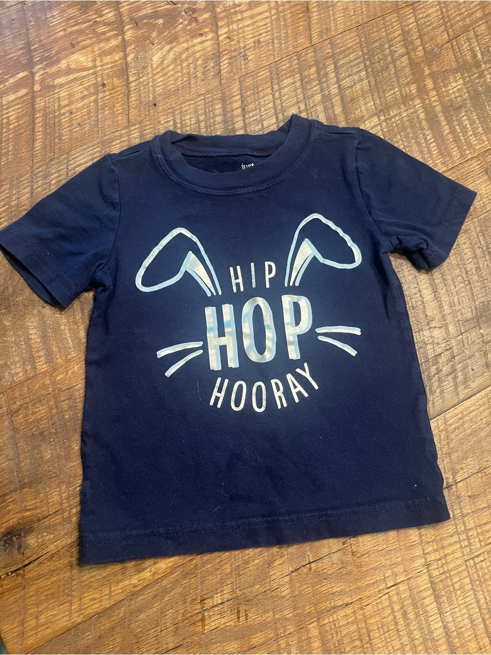 Kids Navy 'Hip Hop Hooray' Easter Graphic Tee